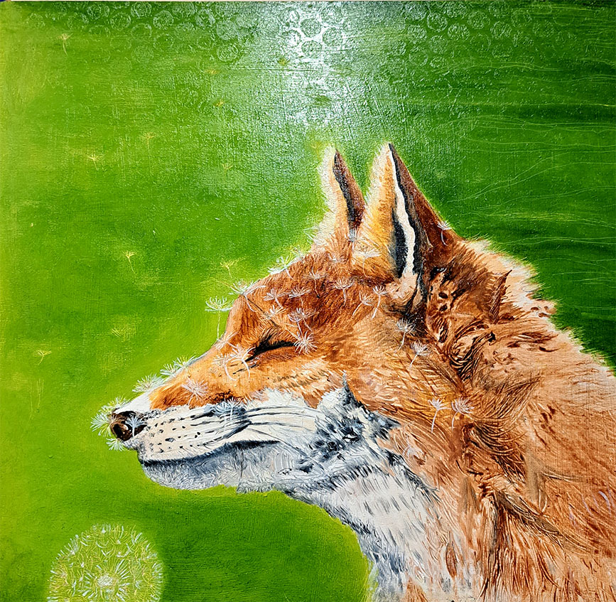Basia Domzal-Karpowicz, Painting of a Vixen