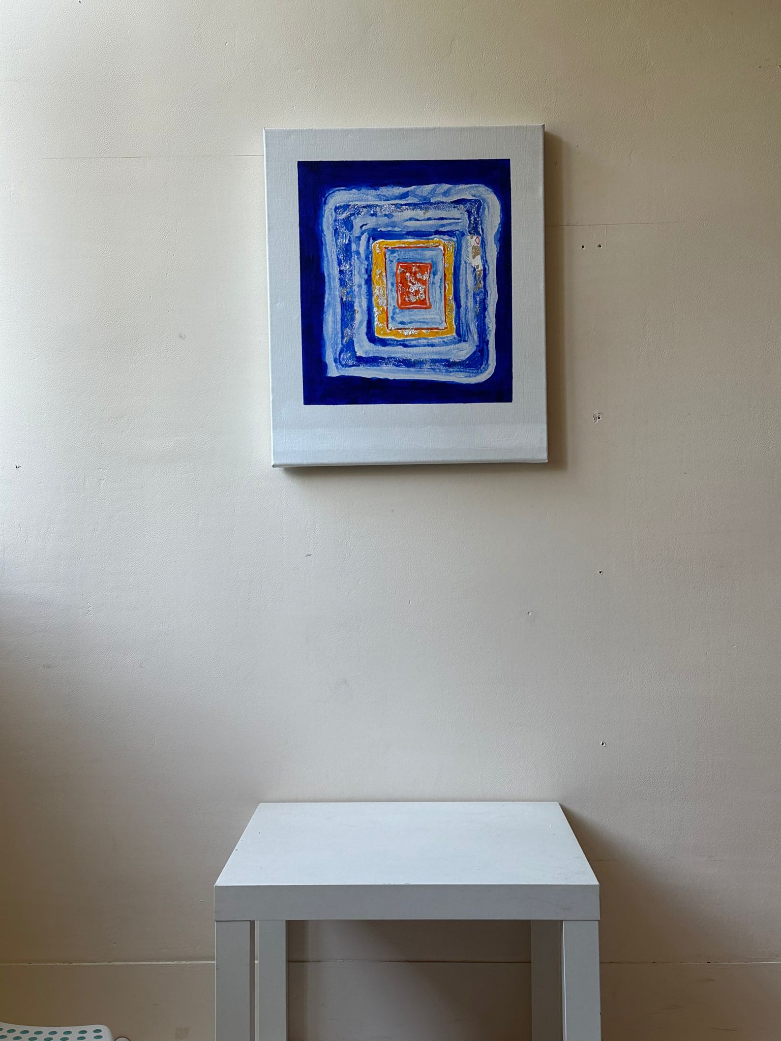 Charlotte de Blois, Abstract Blue painting