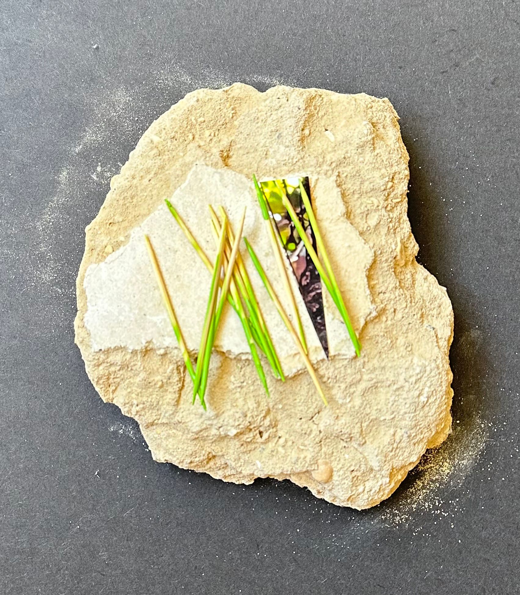 Charlotte de Blois, Plaster and leaf,sculpture